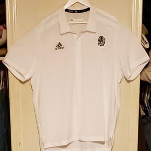 Adidas White ClimaCool Georgia Bulldogs polo L